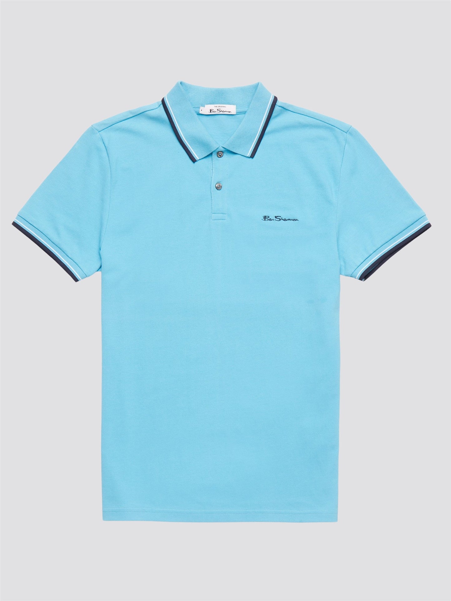 SALE Ben Sherman Polo Shirt, Aqua