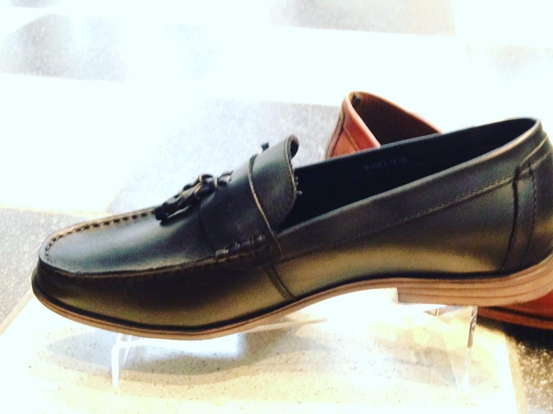 Lambretta Tassel Loafer Shoes, Black