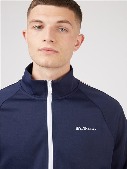 Ben Sherman Zip Track Top, Marine Blue