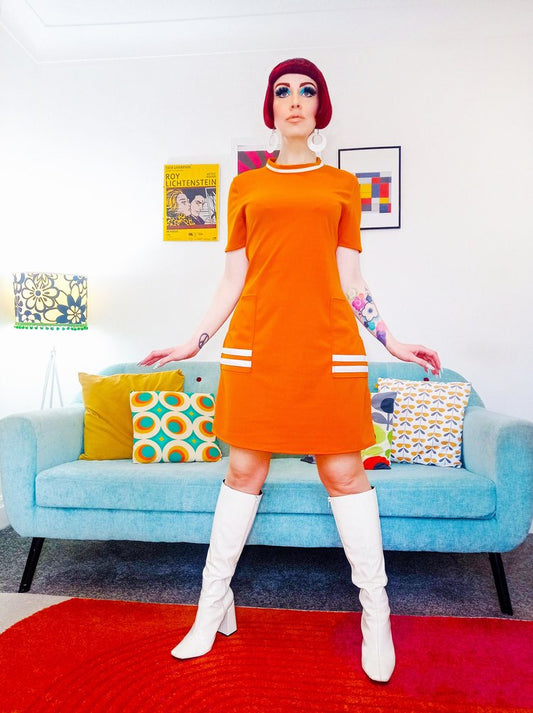 Love Her Madly ‘Wanda’ Saffron Yellow Mod Dress