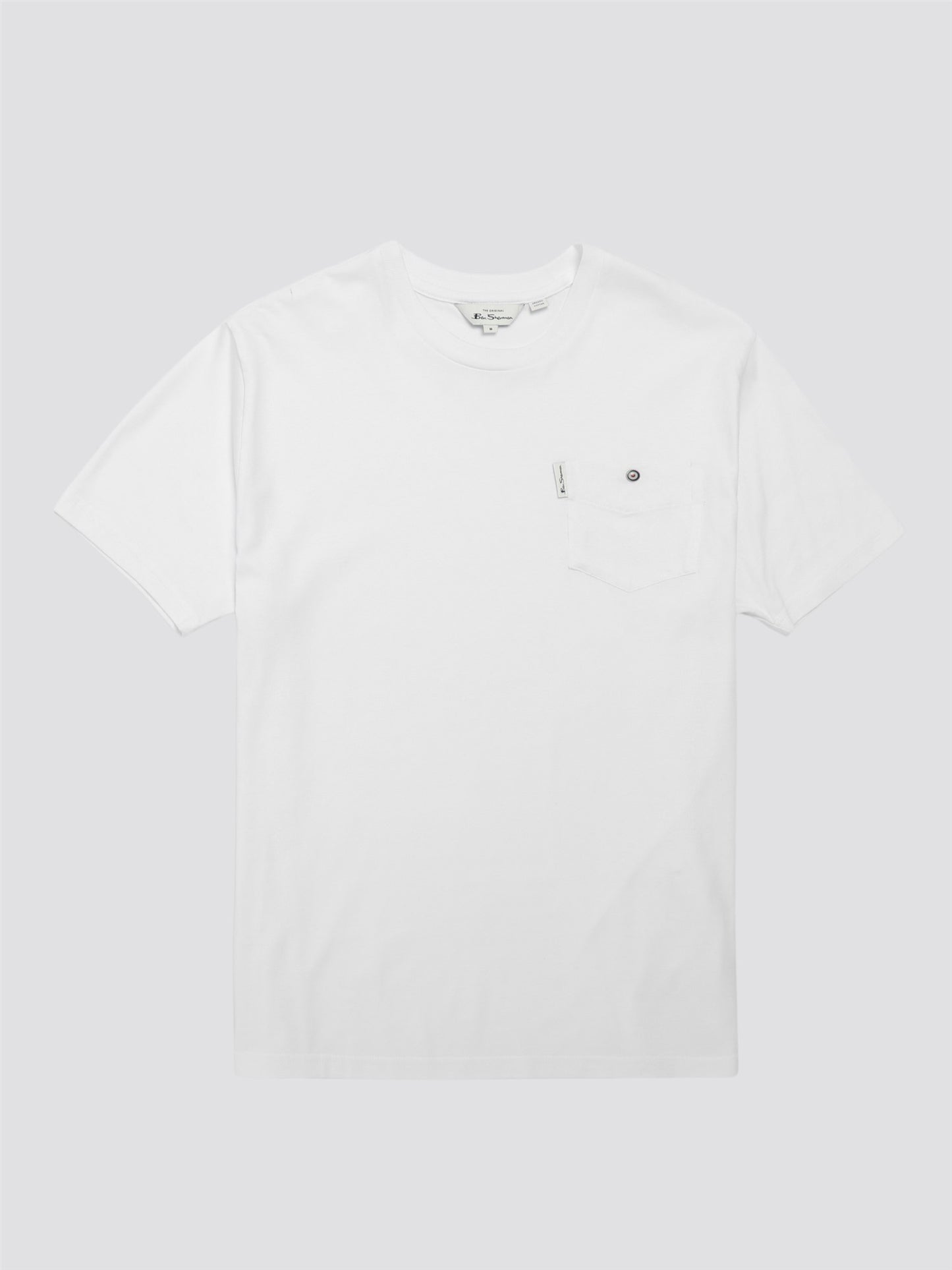 Ben Sherman Signature T-Shirt with Chest Pocket, White