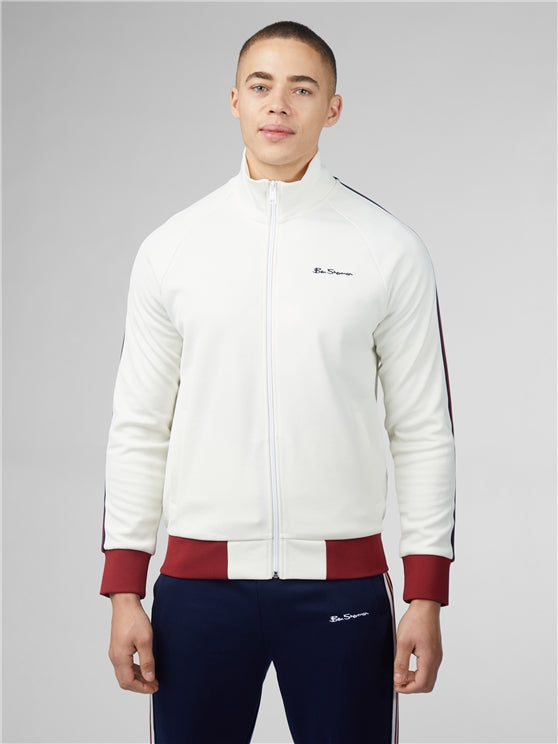 Ben Sherman Zip Track Top, Ivory