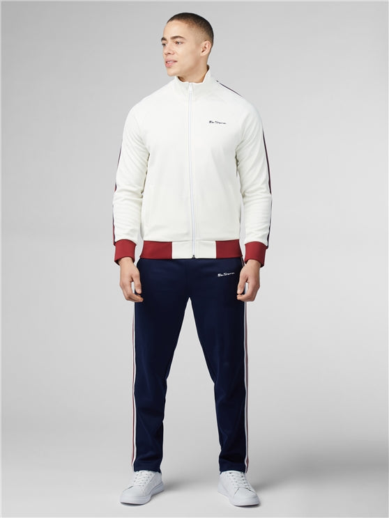 Ben Sherman Zip Track Top, Ivory