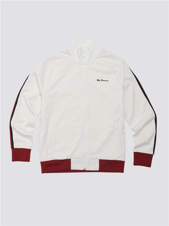 Ben Sherman Zip Track Top, Ivory