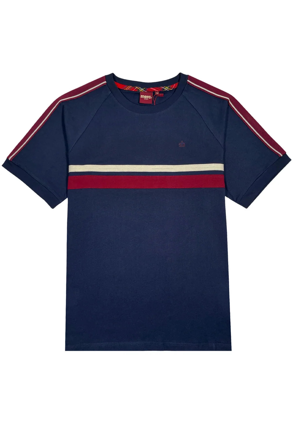 Merc Striped ‘Stanhope’ T-Shirt, Navy