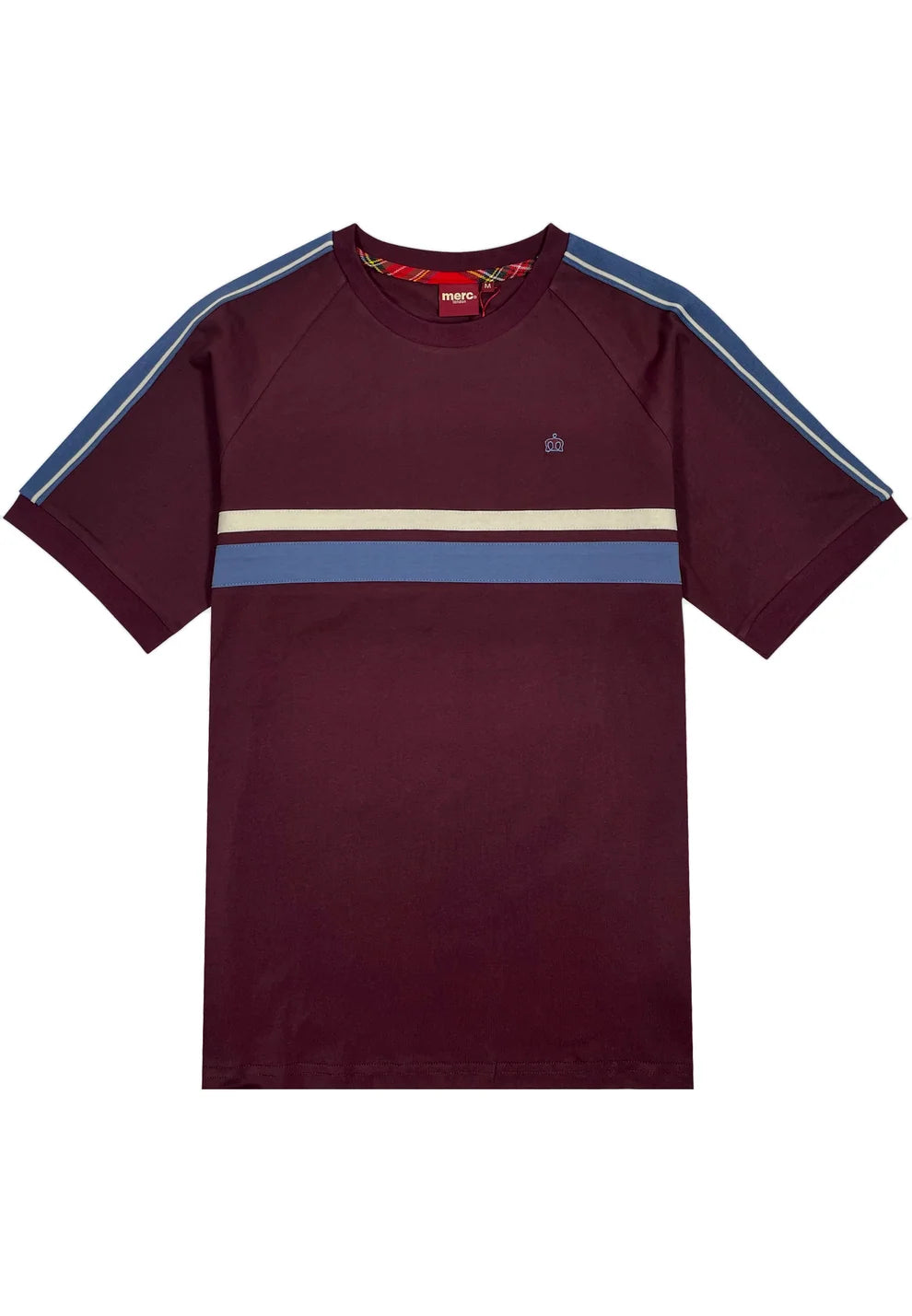 Merc Striped ‘Stanhope’ T-Shirt, Wine