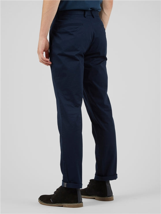 Ben Sherman Slim Stretch Chinos, Dark Navy, 32” Leg