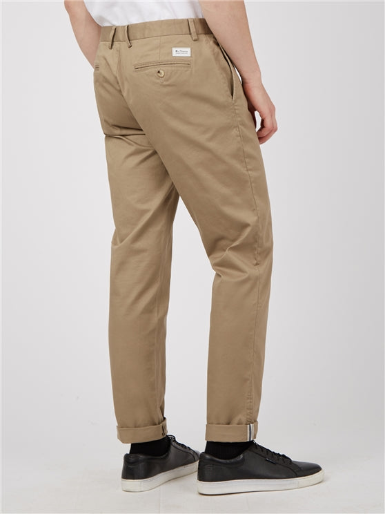 Ben Sherman Slim Stretch Chinos, Stone, 32” Leg