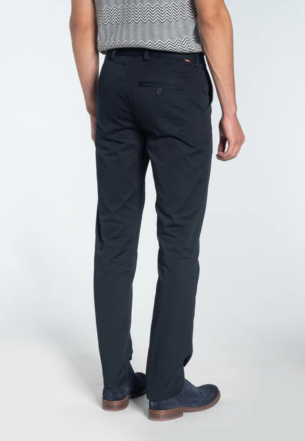 Merc ‘Winston’ Sta-Press Trousers, Navy - 34” Leg