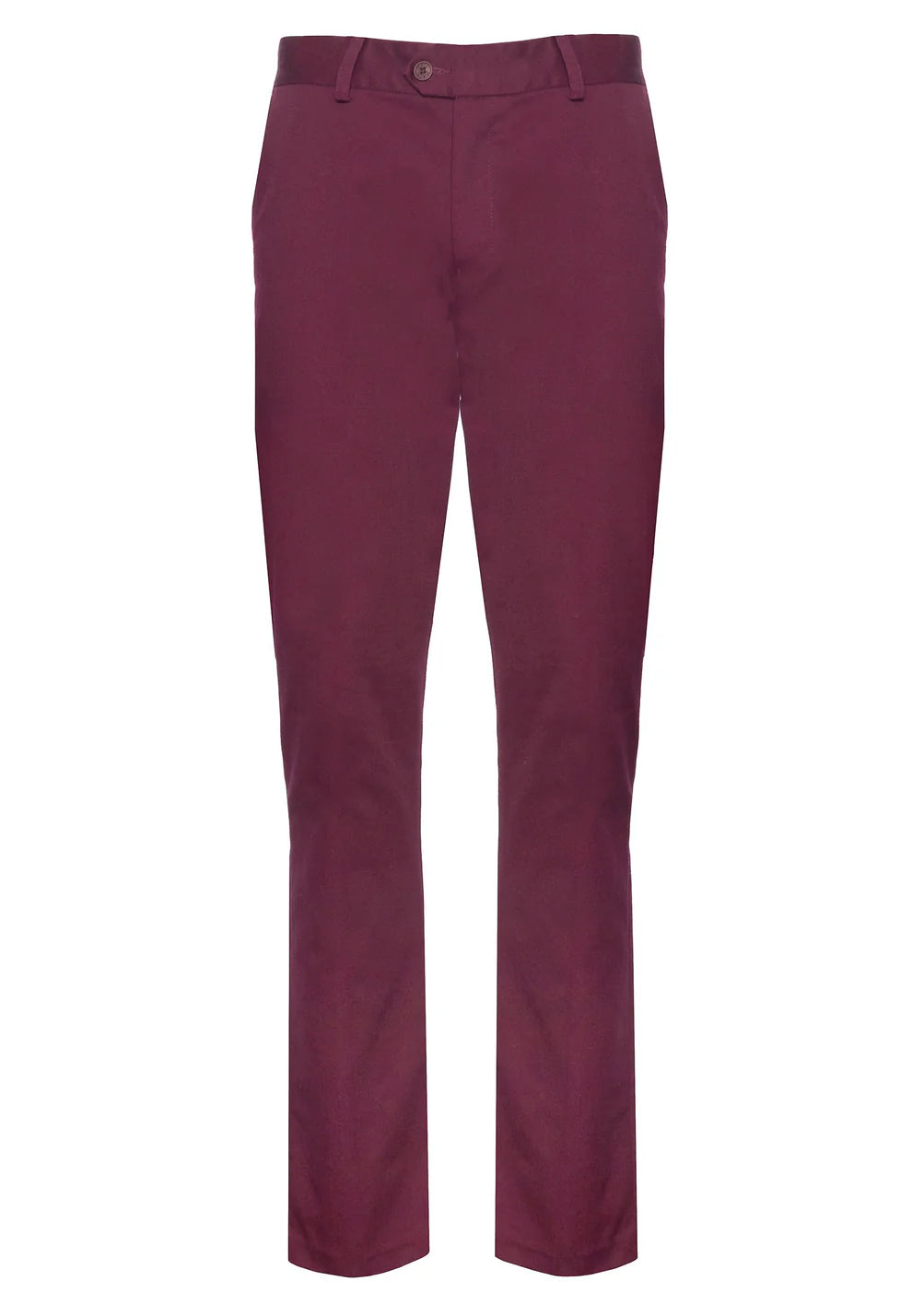 Merc ‘Winston’ Sta-Press Trousers, Wine - 34” Leg