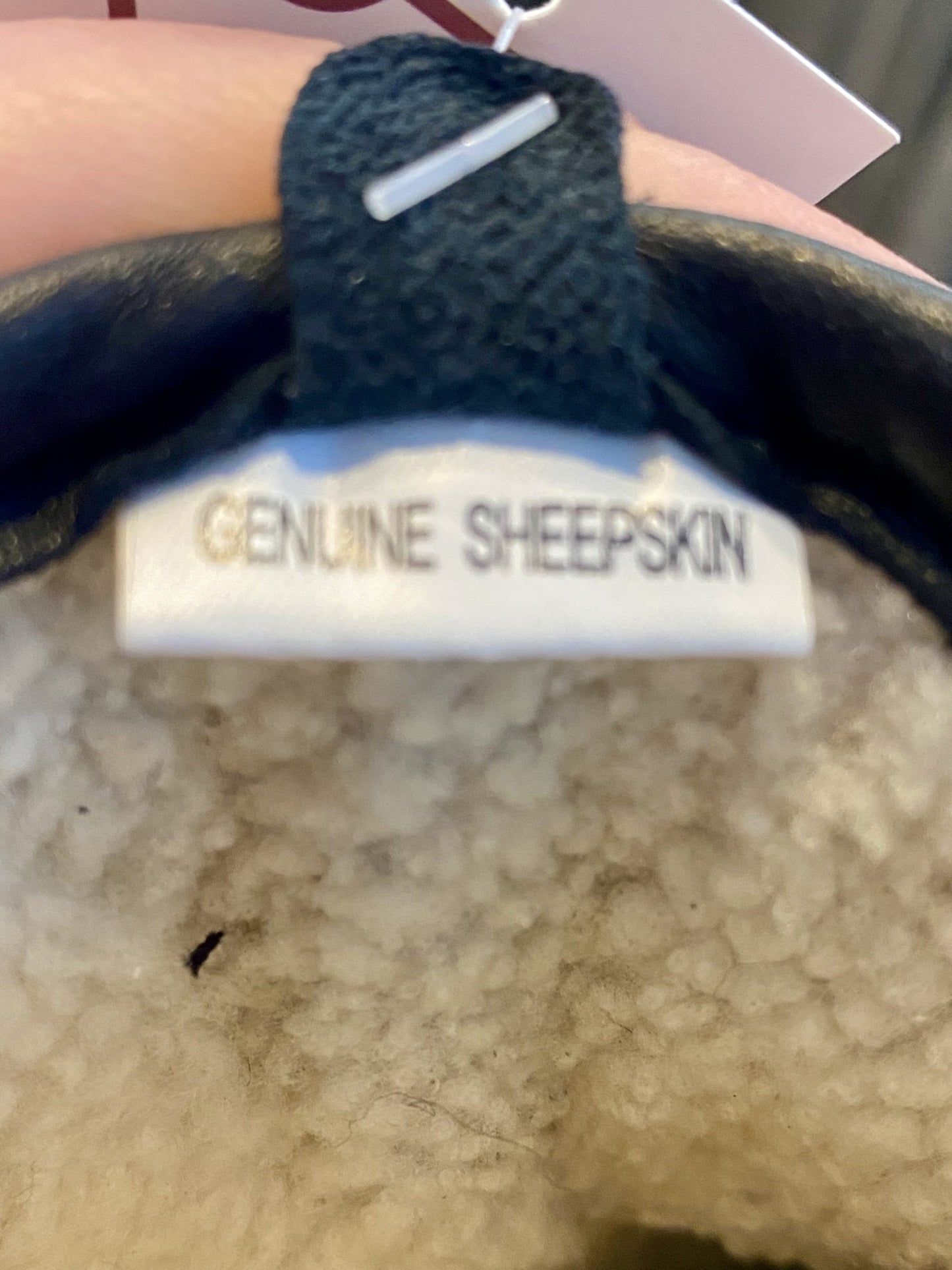 Men’s Leather & Lambswool Gloves, Black