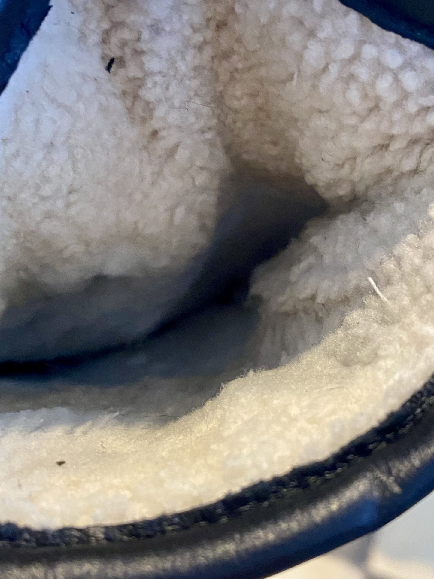 Men’s Leather & Lambswool Gloves, Black