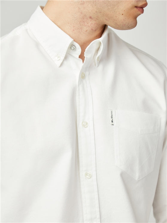 Ben Sherman Long Sleeved Oxford Shirt, White