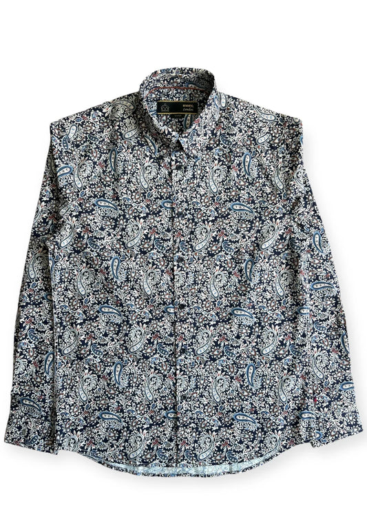 Merc ‘Gore’ Multicoloured Paisley Shirt