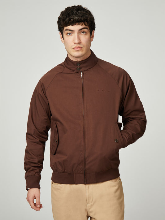 Ben Sherman Harrington Jacket, Dark Brown