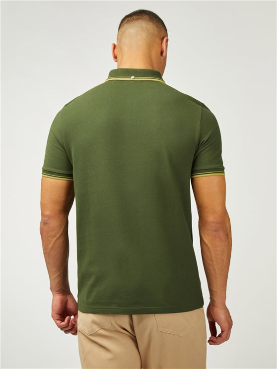 Ben Sherman Signature Pique Polo Shirt,  Camouflage Green