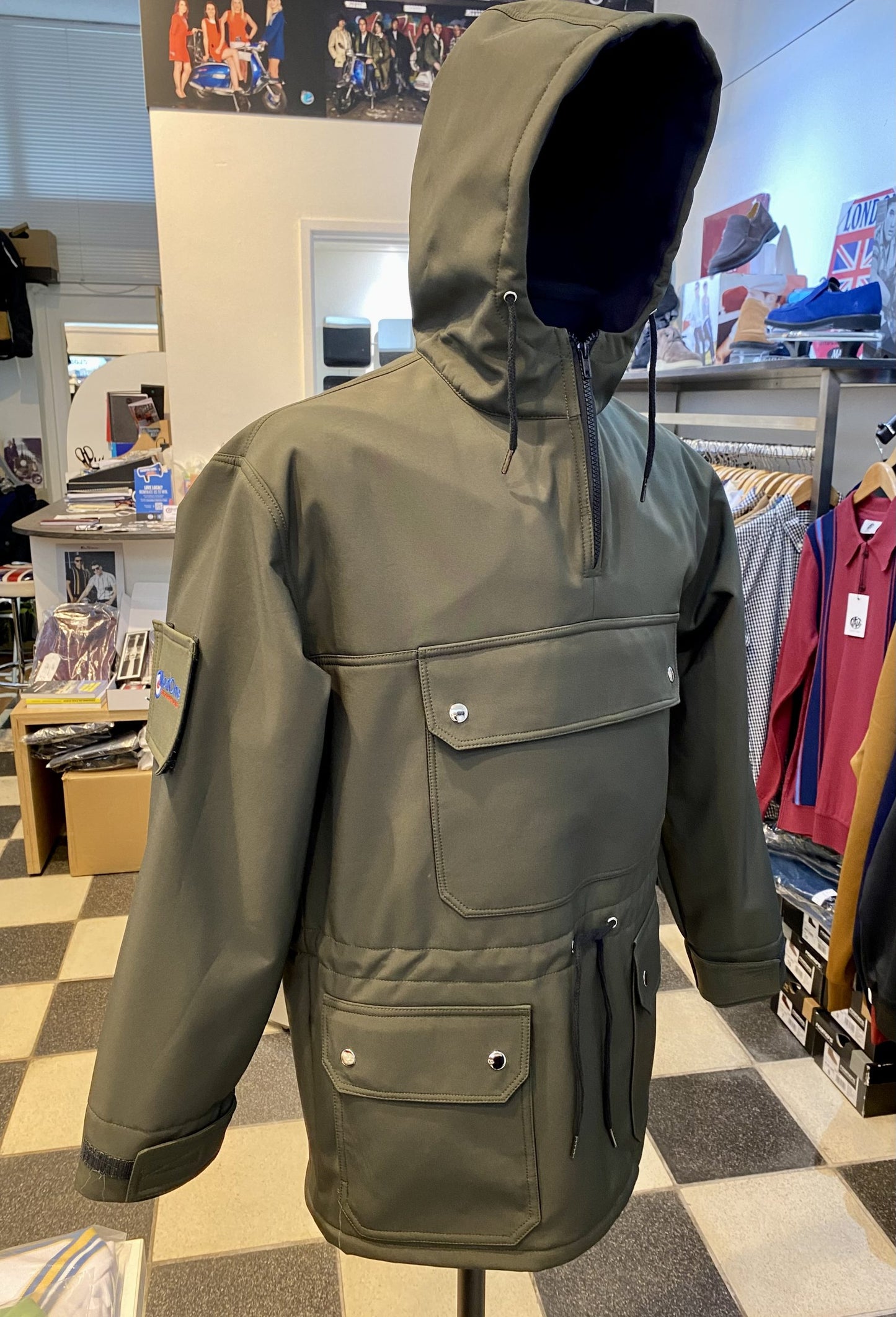Northern Style ‘Ultimate’ Overhead Smock, Olive Green with Mod One Logo