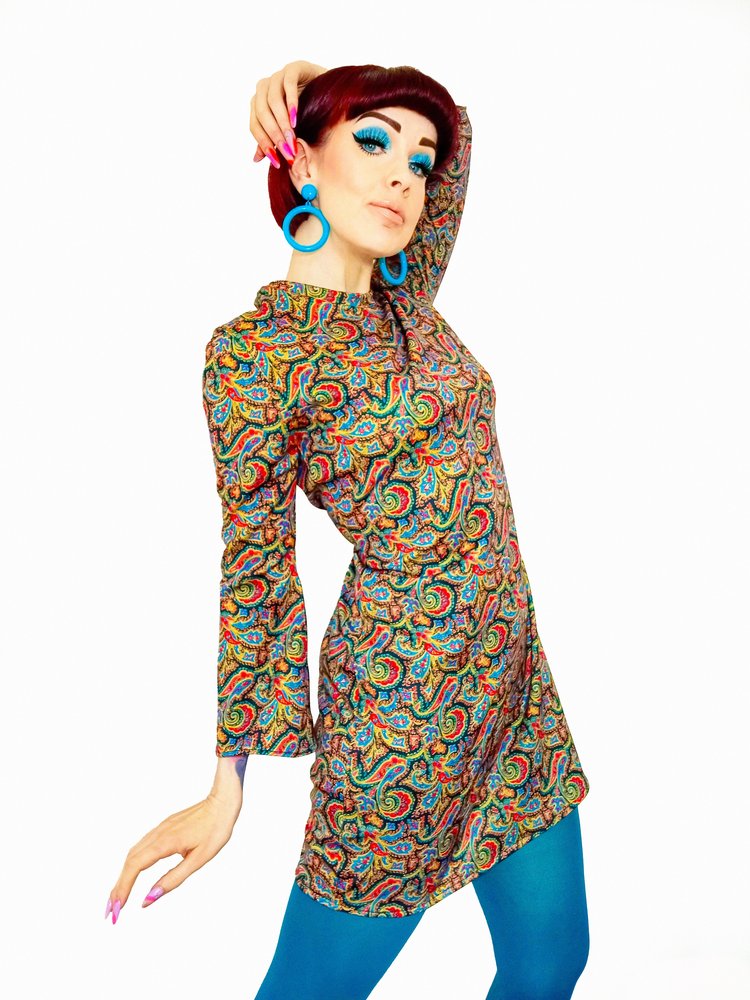 Love Her Madly ‘Jennifer’ Paisley Patterned Mod Dress