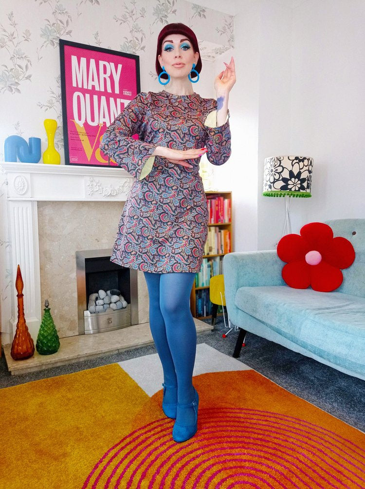 Love Her Madly ‘Jennifer’ Paisley Patterned Mod Dress