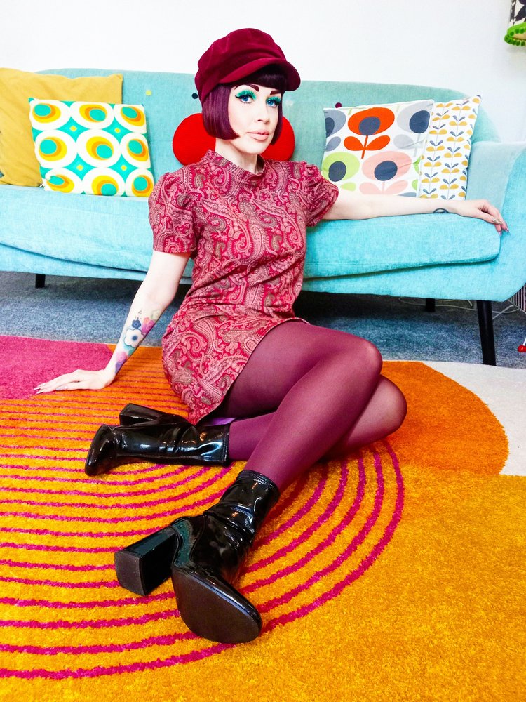 Love Her Madly ‘Ruby’ Paisley Patterned Mod Dress