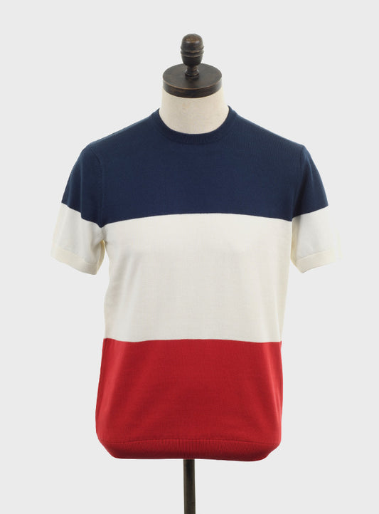 Art Gallery ‘Hurst’ Knitted Crew Neck, Navy Blue