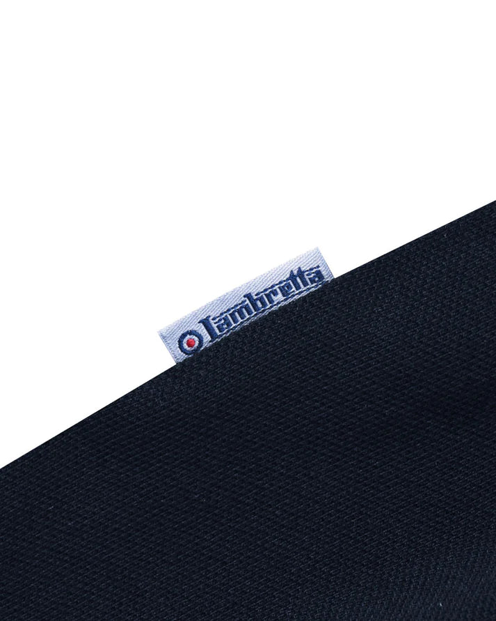 Lambretta Twin Tipped Pique T-Shirt, Navy
