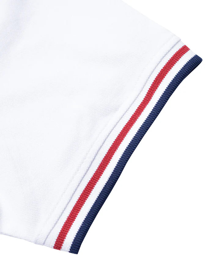 Lambretta Triple Tipped Pique T-Shirt, White