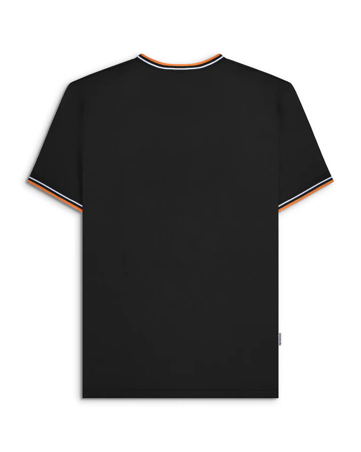 Lambretta Twin Tipped Pique T-Shirt, Black