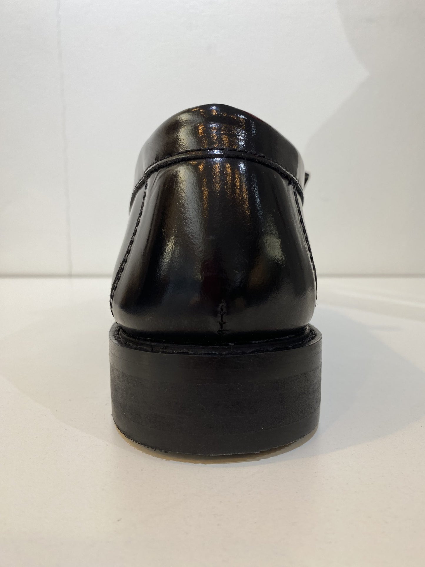 Roamers Hi Shine Tassel Loafers, Black