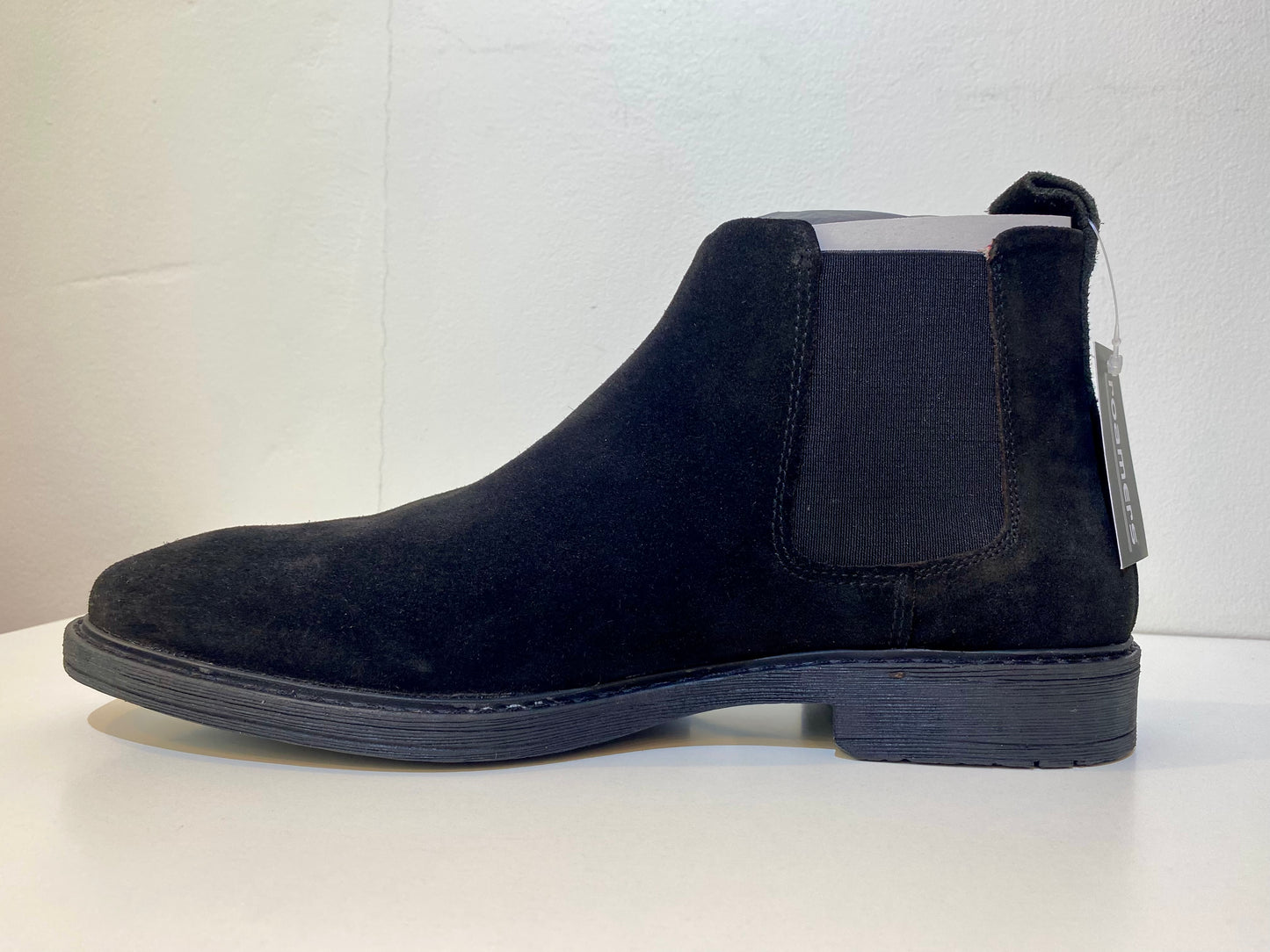 Roamers Suede Chelsea Boots, Black