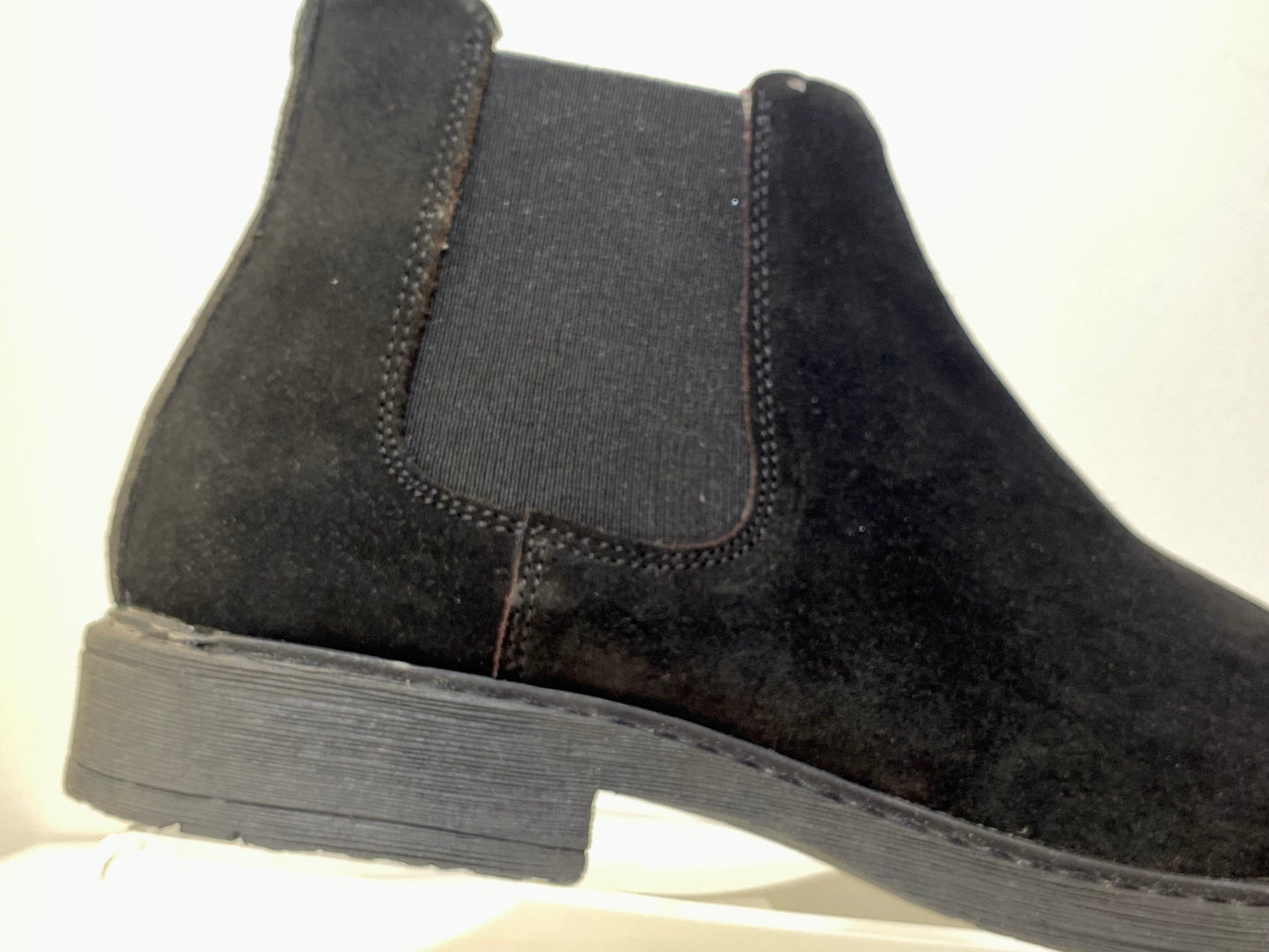 Roamers Suede Chelsea Boots, Black
