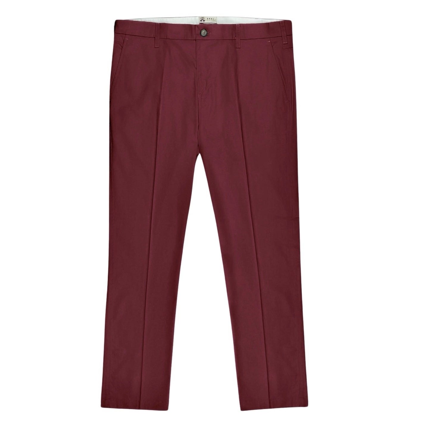Sta-Press Trousers from Real Hoxton, Maroon