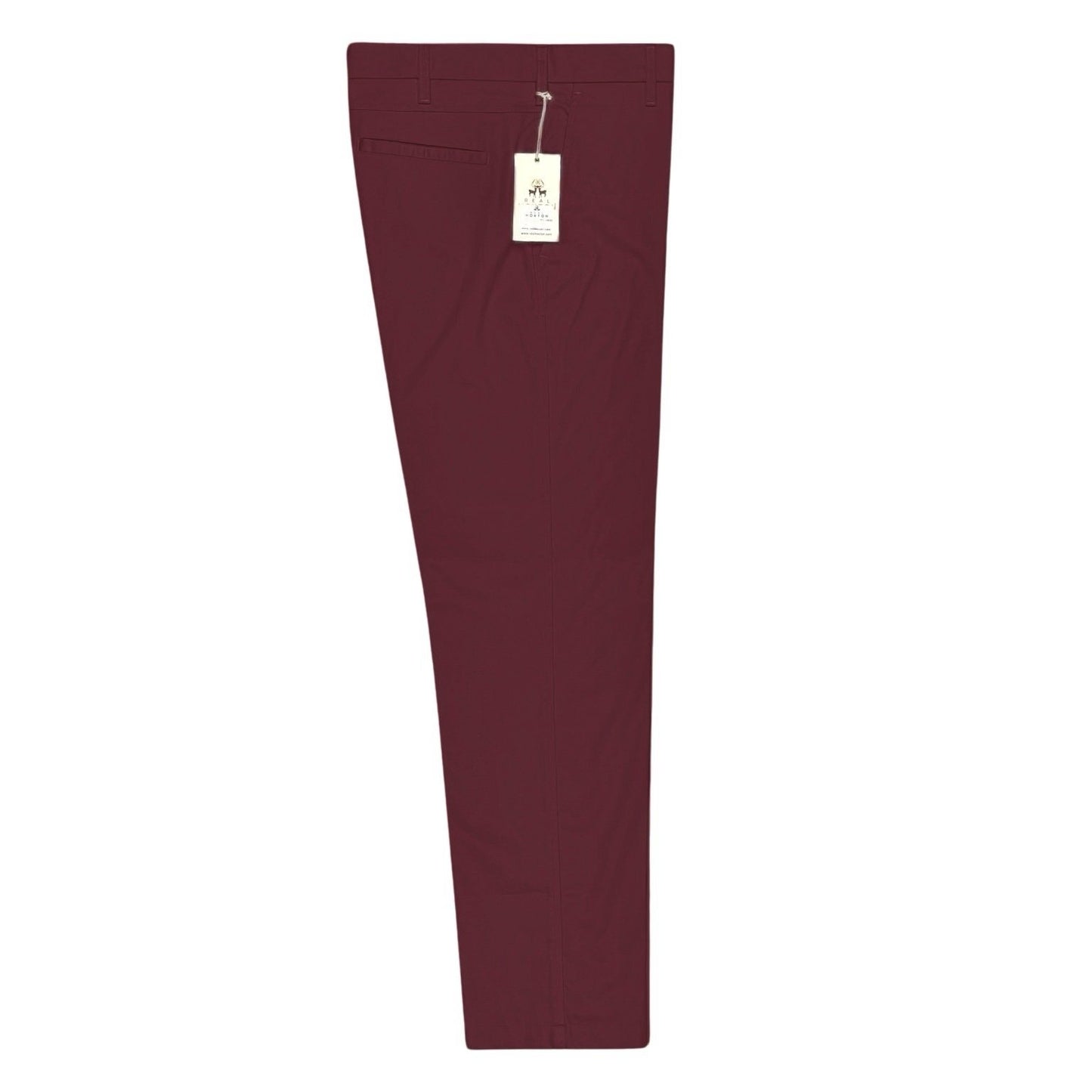 Sta-Press Trousers from Real Hoxton, Maroon