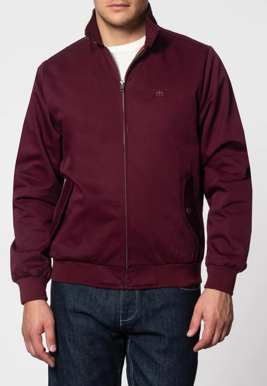 Merc Men’s Harrington Jacket, Wine