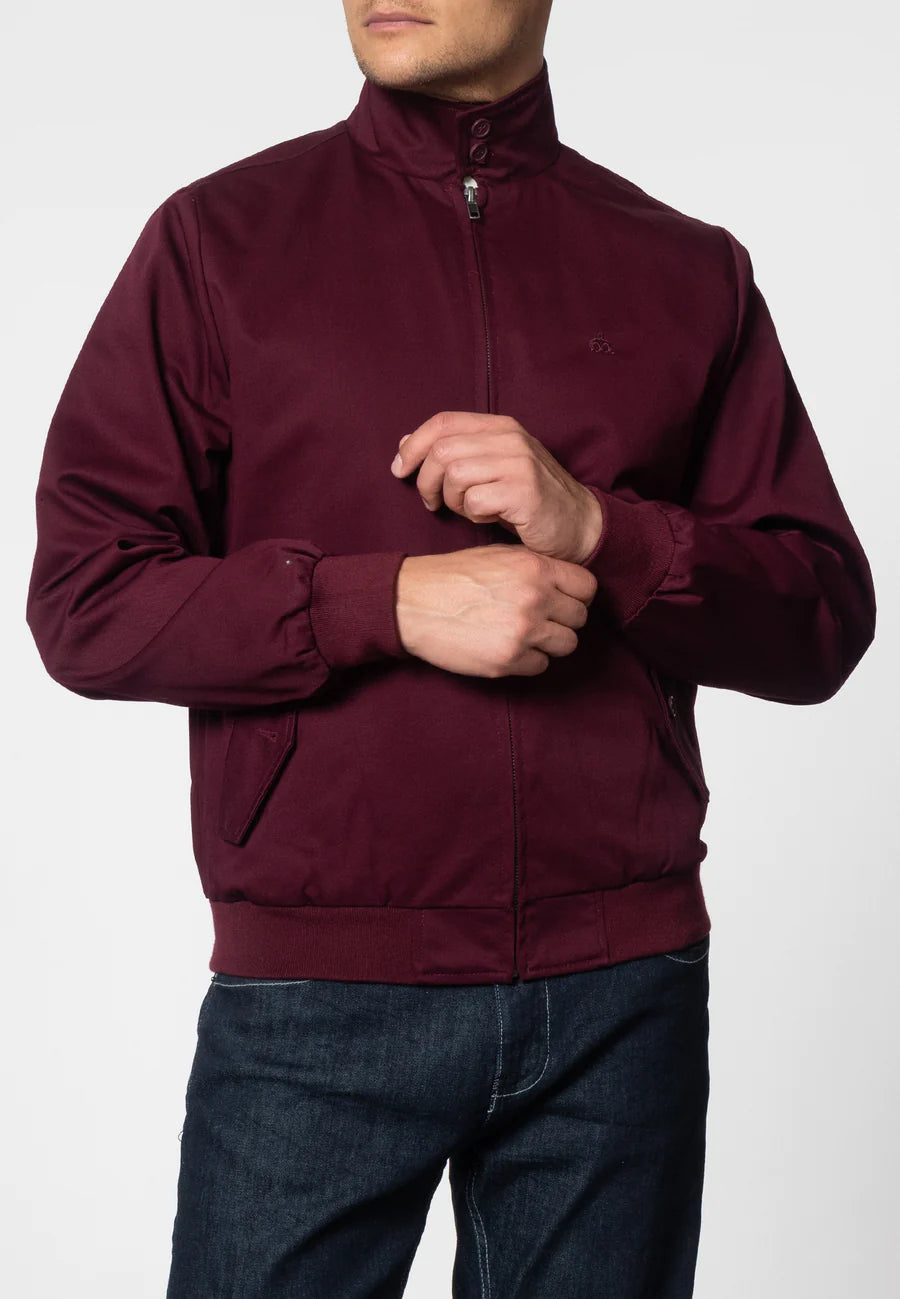 Merc Men’s Harrington Jacket, Wine