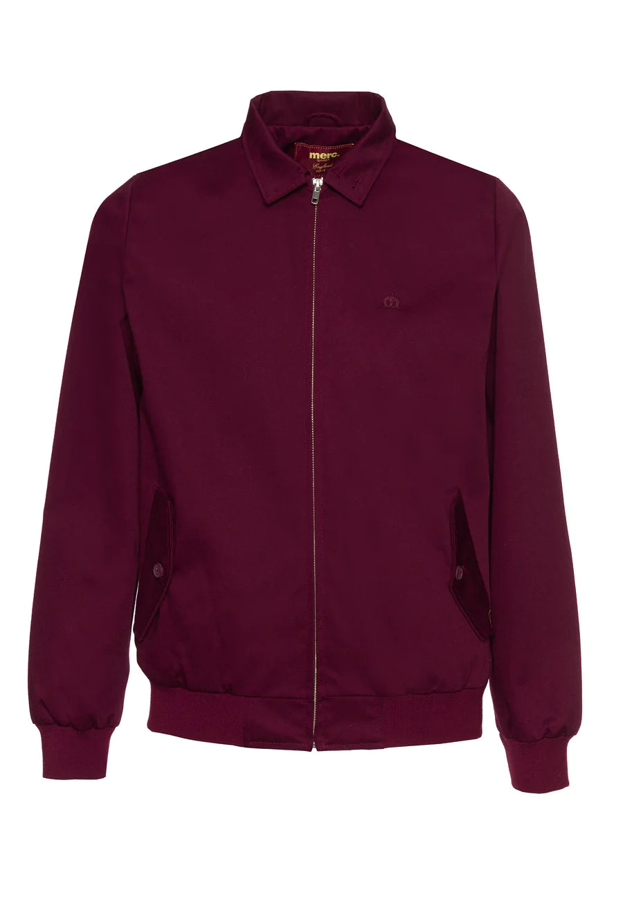 Merc Men’s Harrington Jacket, Wine