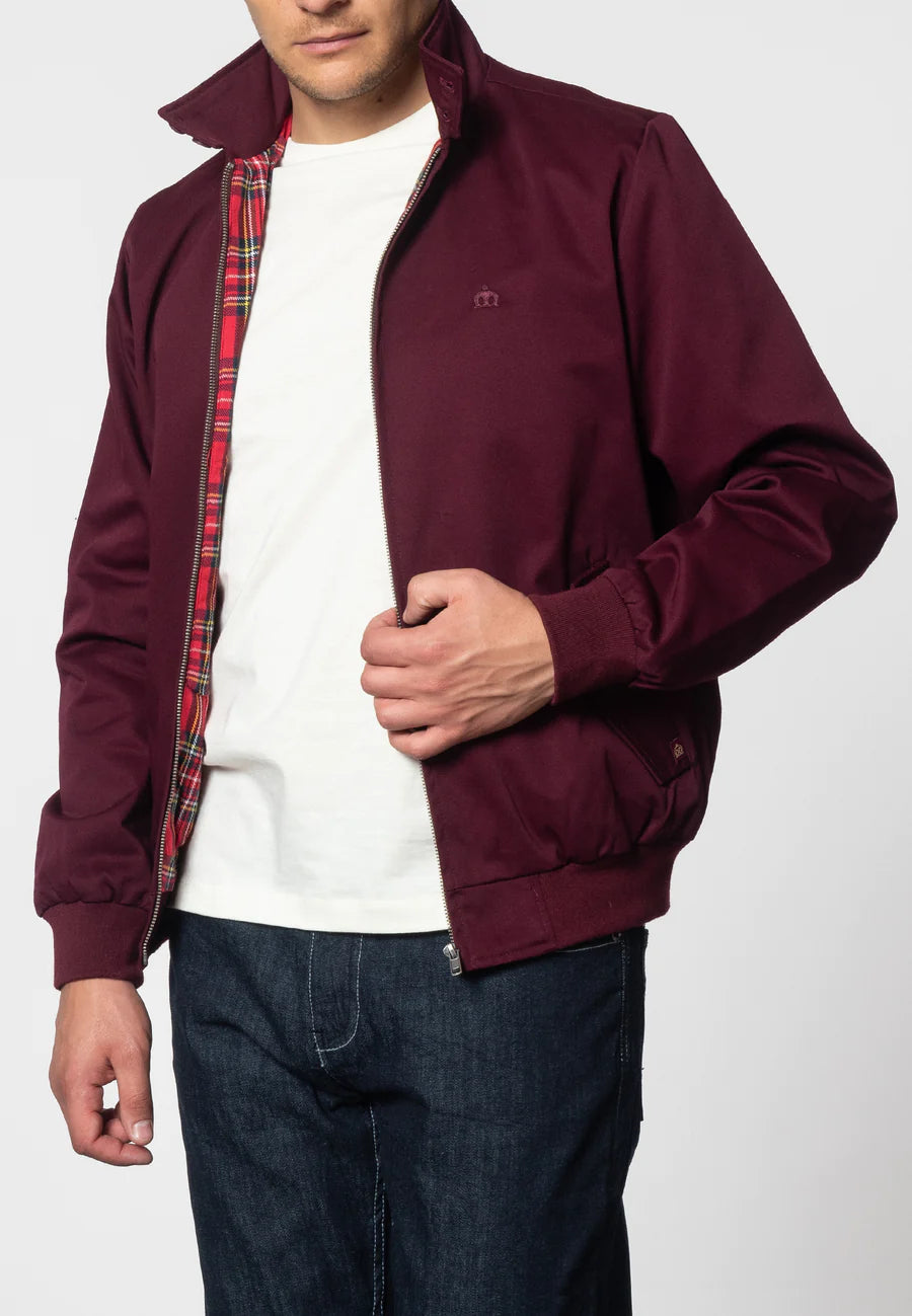 Merc Men’s Harrington Jacket, Wine