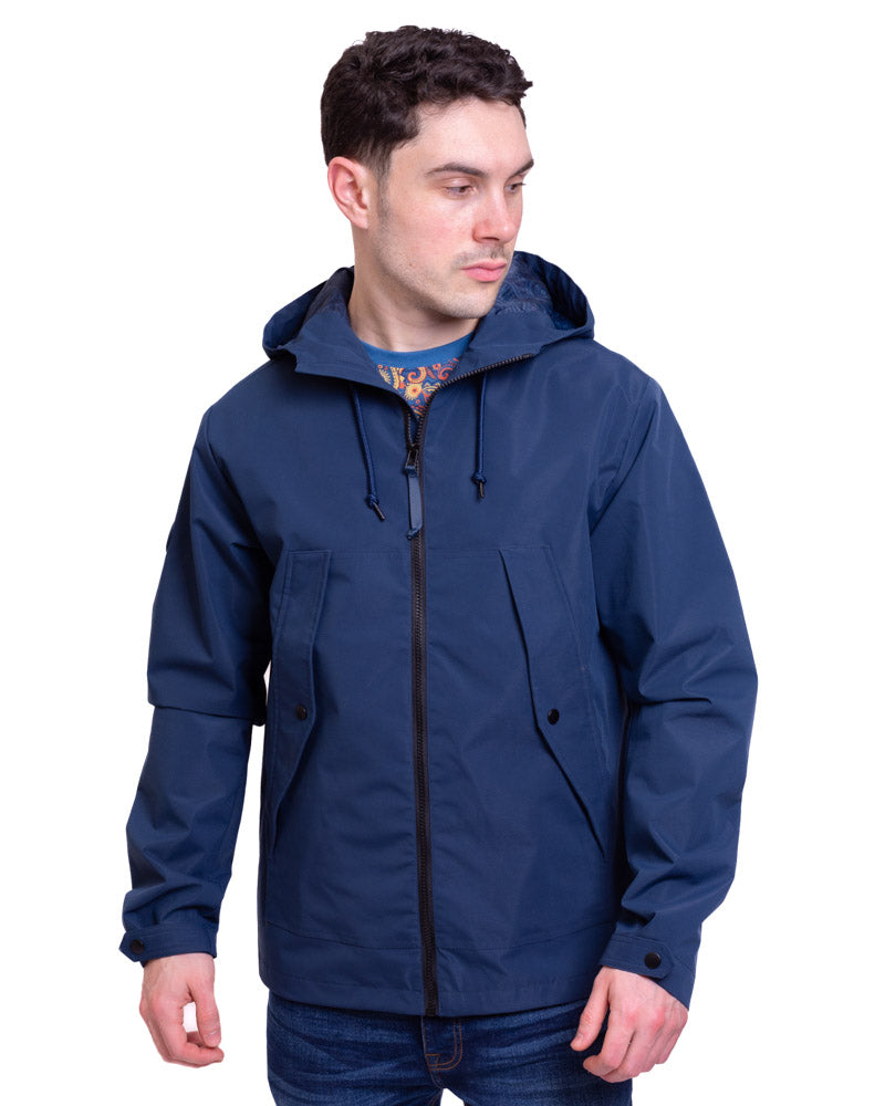 Hooded Zip ‘Riley’ Jacket from Lambretta, Navy