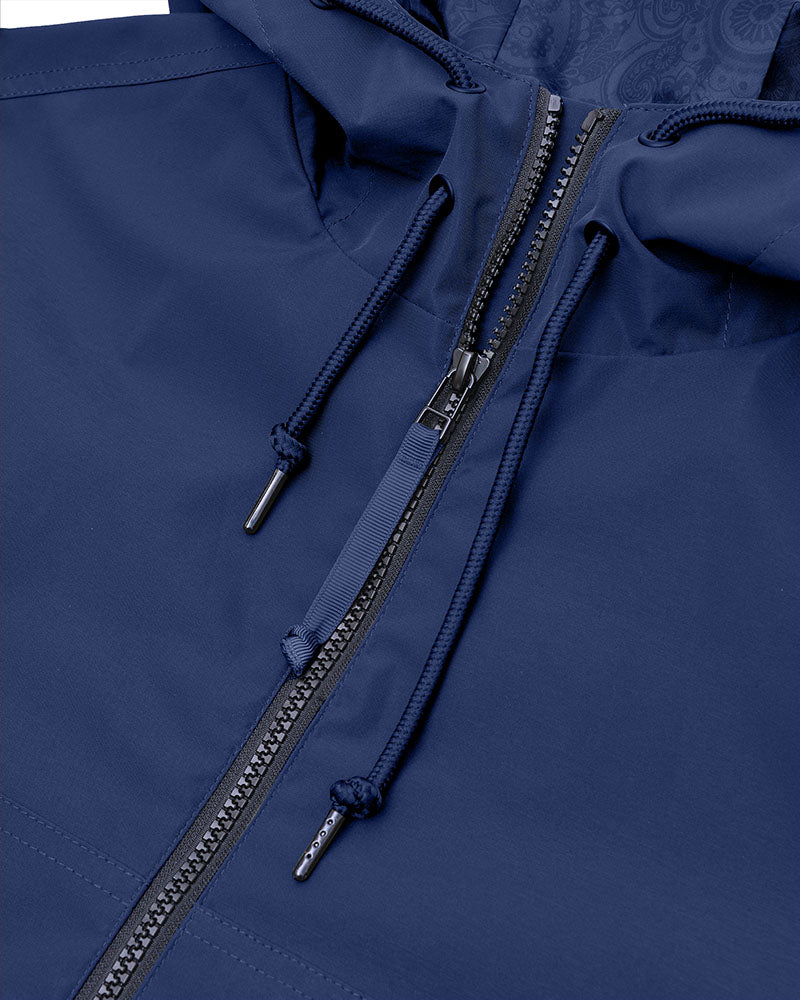 Hooded Zip ‘Riley’ Jacket from Lambretta, Navy