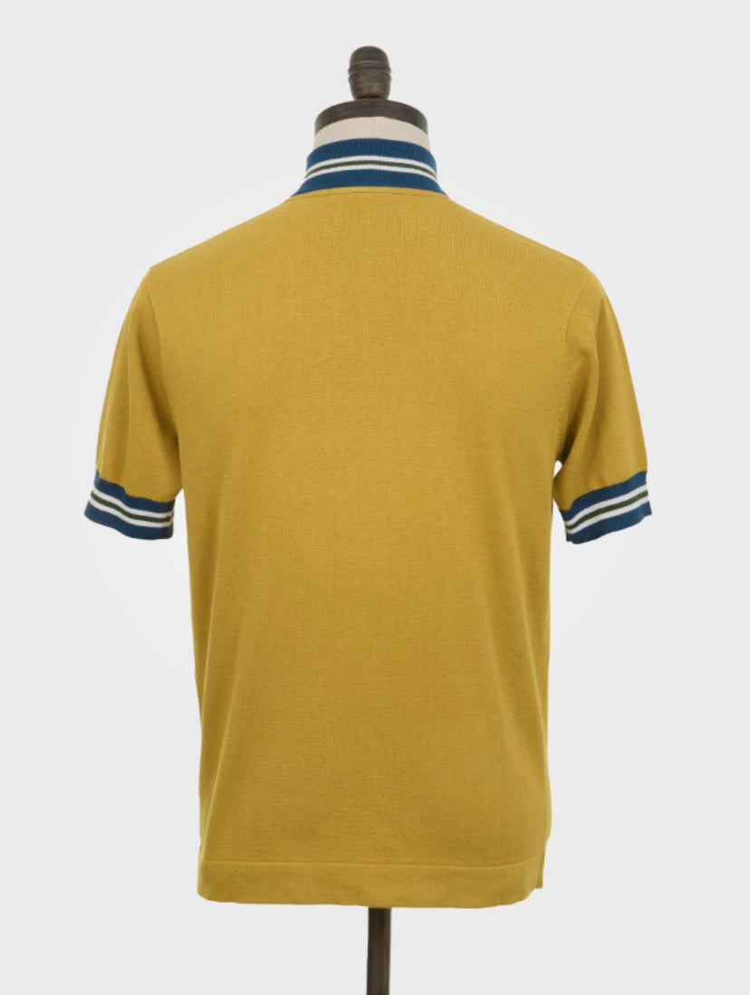 Art Gallery ‘Hoban’ Knitted Cycling Top, Mustard