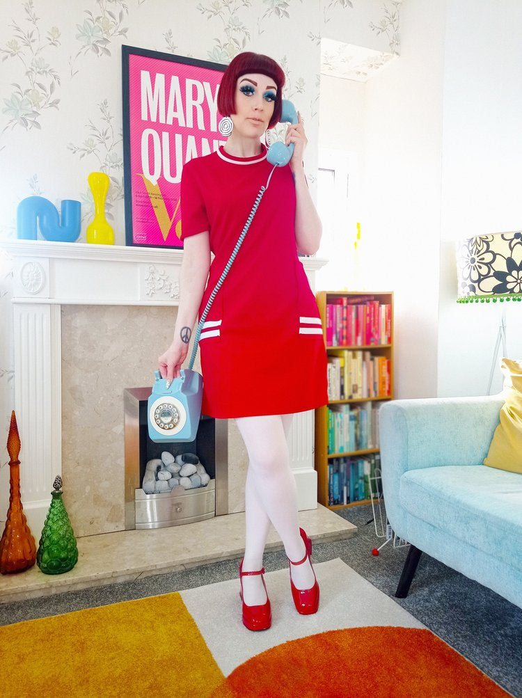 Love Her Madly ‘Lu Lu’ Red Mod Dress