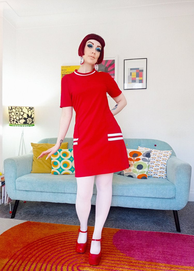 Love Her Madly ‘Lu Lu’ Red Mod Dress