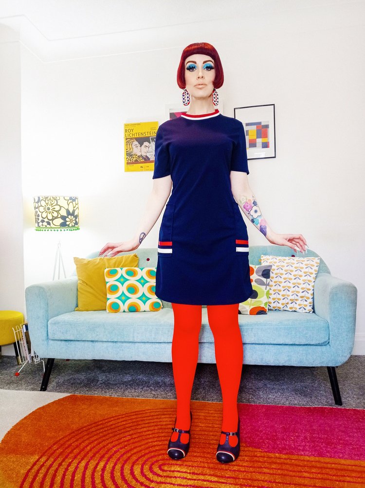Love Her Madly ‘Maisy’ Blue Mod Dress