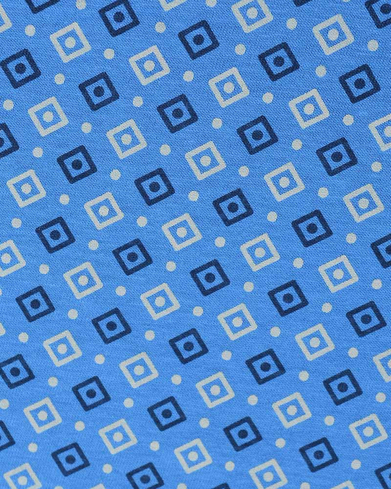 SALE Lambretta Geometric Print T-Shirt, Vallarta Blue