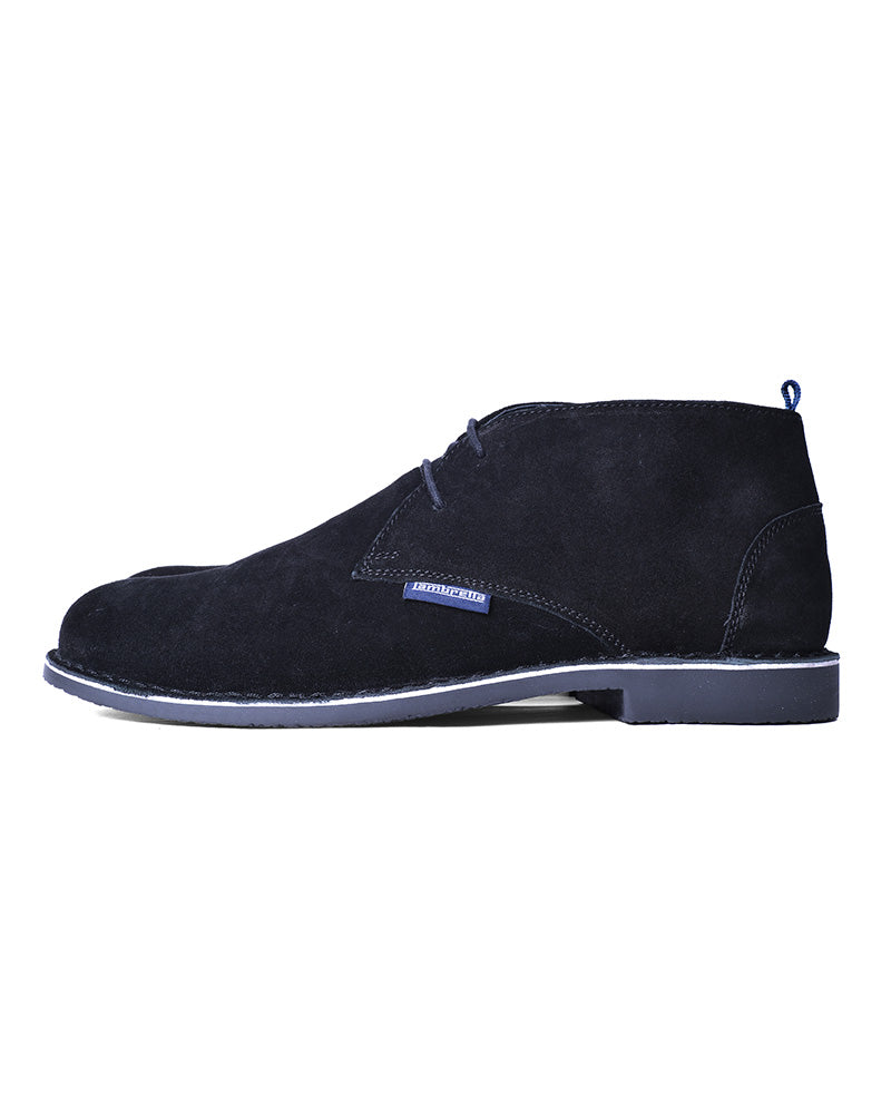 Lambretta Suede Desert Boots, Black