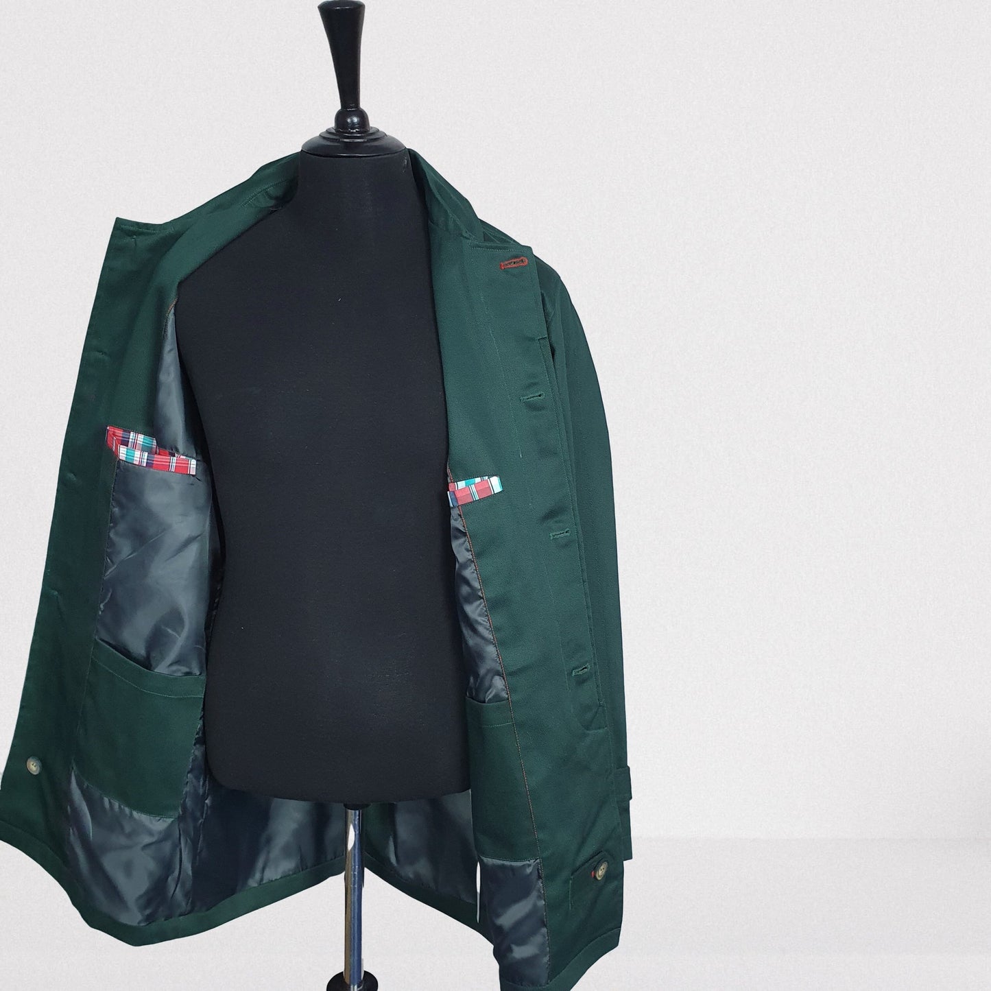 Rain Mac Coat from Real Hoxton, Racing Green