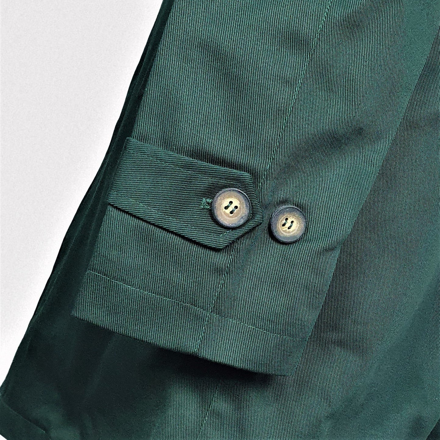 Rain Mac Coat from Real Hoxton, Racing Green