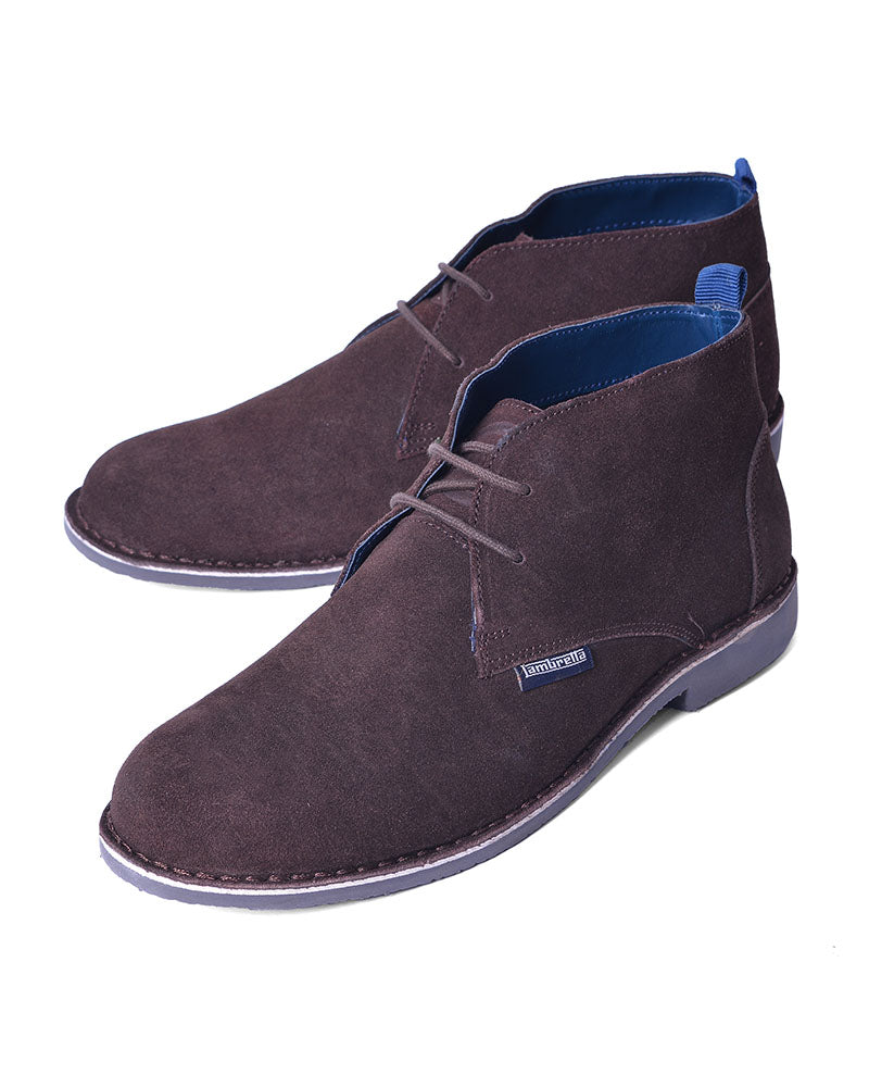 Lambretta Suede Desert Boots, Brown