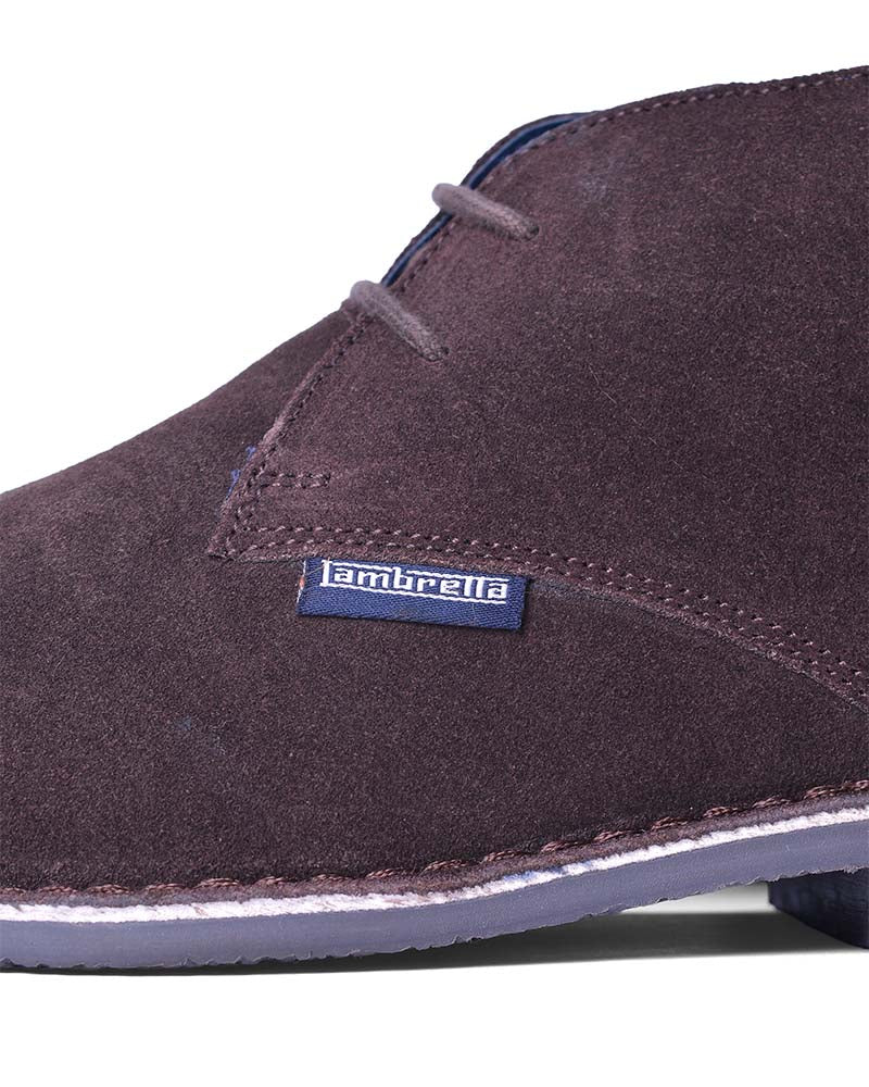 Lambretta Suede Desert Boots, Brown
