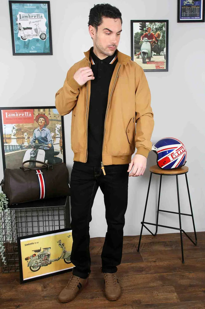 Lambretta Shower Resistant Harrington, Tobacco